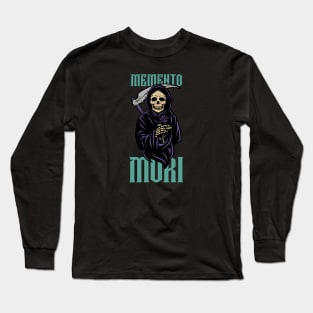 Stoic Memento Mori Grim Reaper Long Sleeve T-Shirt